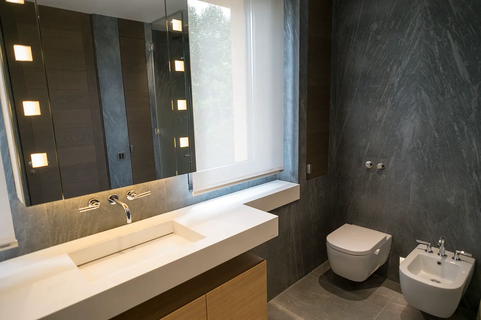 A bathroom where a moisture check would start